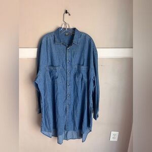 ASOS Dark Blue Denim Shirt